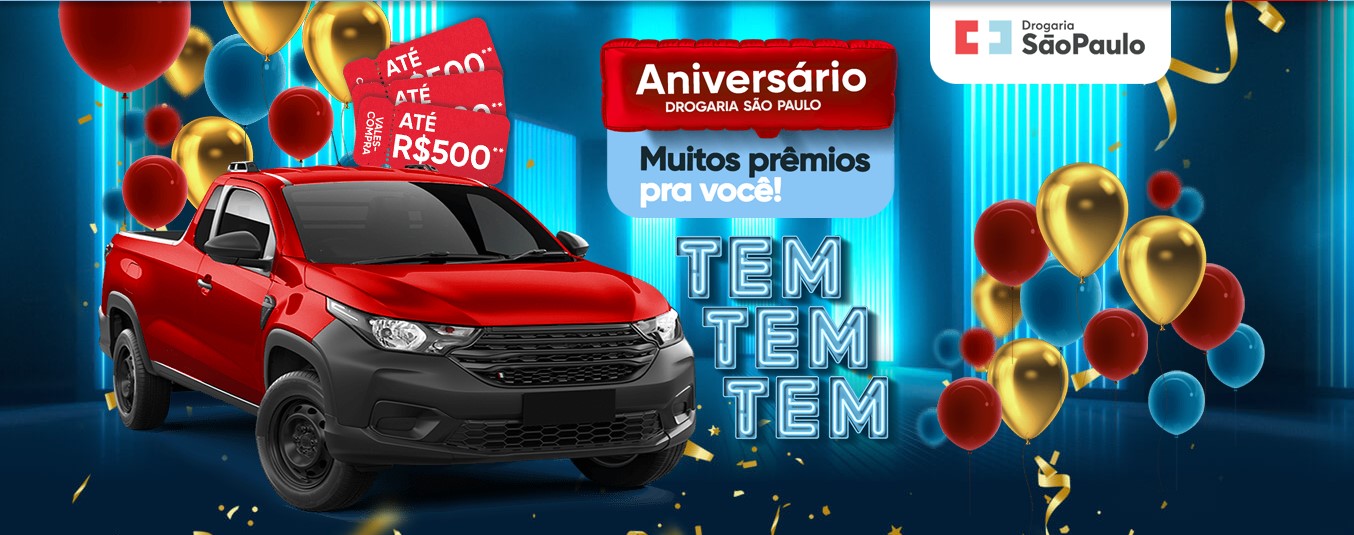 Promoção Aniversário Drogaria São Paulo 2023